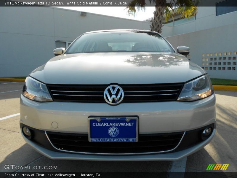 White Gold Metallic / Cornsilk Beige 2011 Volkswagen Jetta TDI Sedan
