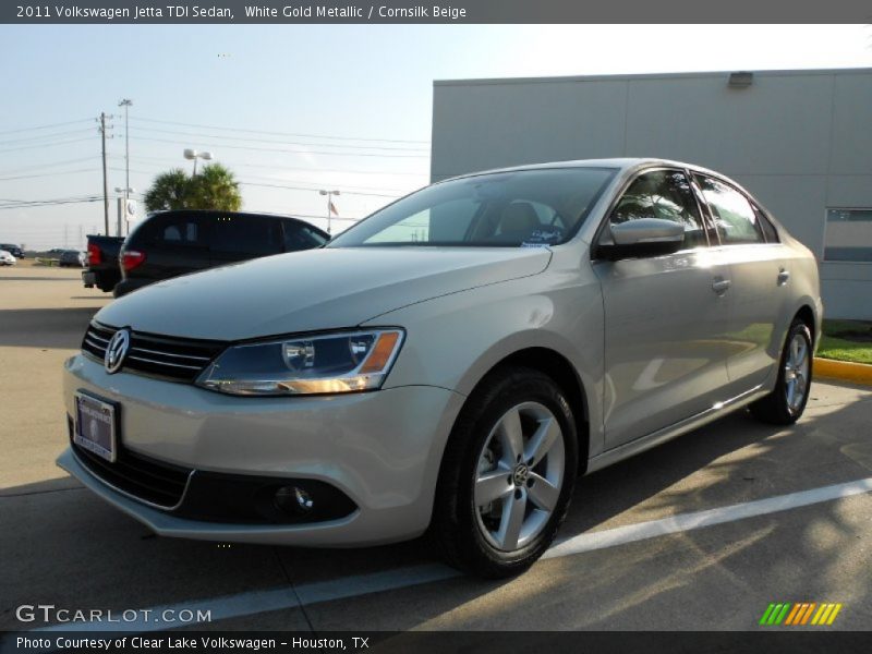 White Gold Metallic / Cornsilk Beige 2011 Volkswagen Jetta TDI Sedan
