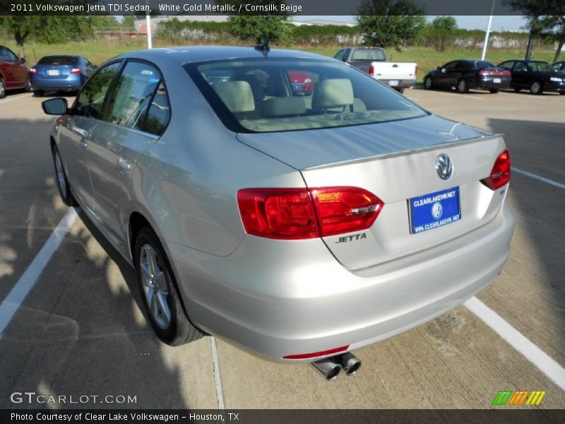 White Gold Metallic / Cornsilk Beige 2011 Volkswagen Jetta TDI Sedan
