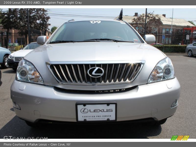 Tungsten Pearl / Light Gray 2009 Lexus RX 350 AWD