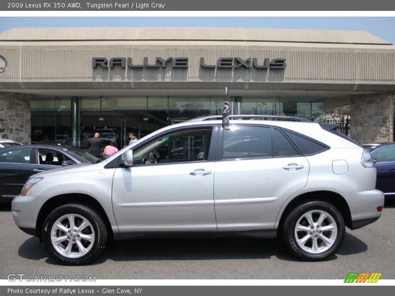 Tungsten Pearl / Light Gray 2009 Lexus RX 350 AWD