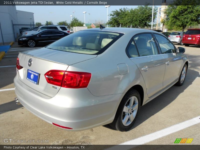 White Gold Metallic / Cornsilk Beige 2011 Volkswagen Jetta TDI Sedan