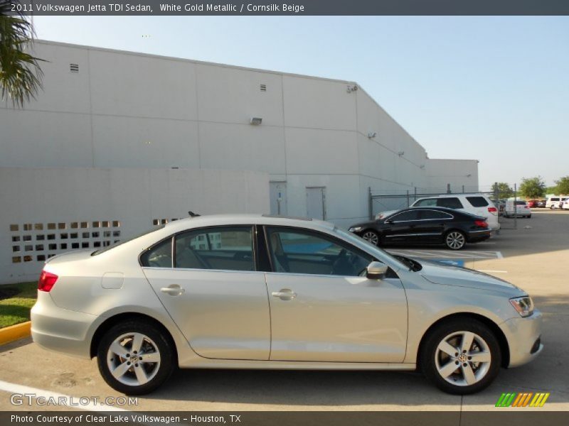 White Gold Metallic / Cornsilk Beige 2011 Volkswagen Jetta TDI Sedan