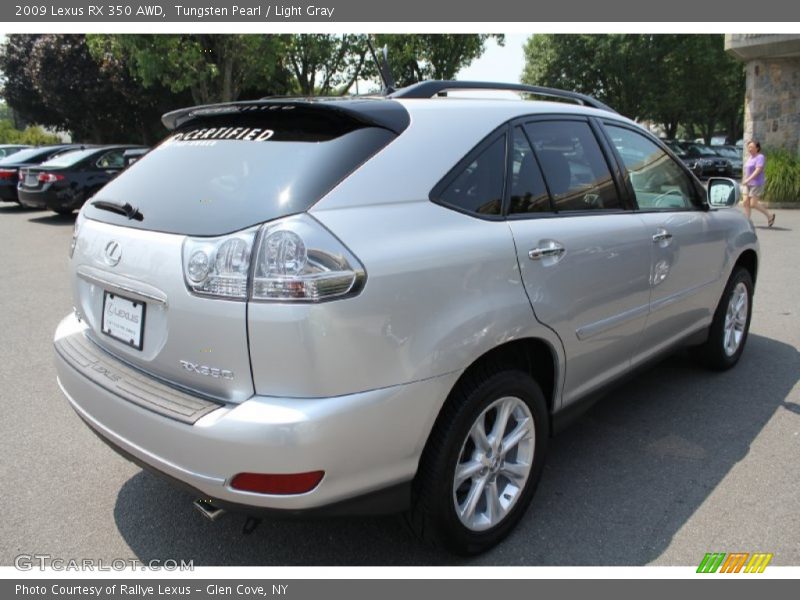 Tungsten Pearl / Light Gray 2009 Lexus RX 350 AWD