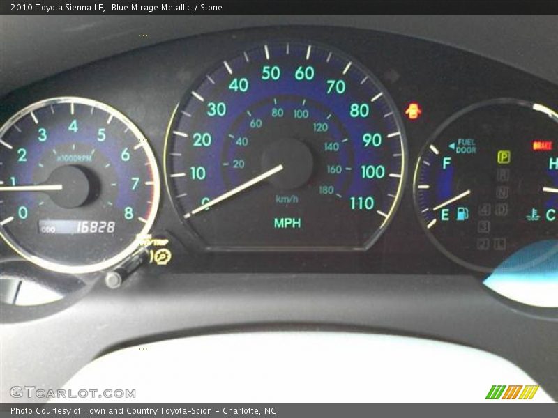 Blue Mirage Metallic / Stone 2010 Toyota Sienna LE