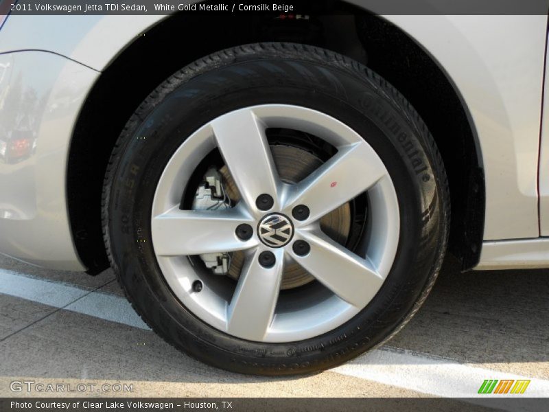 White Gold Metallic / Cornsilk Beige 2011 Volkswagen Jetta TDI Sedan