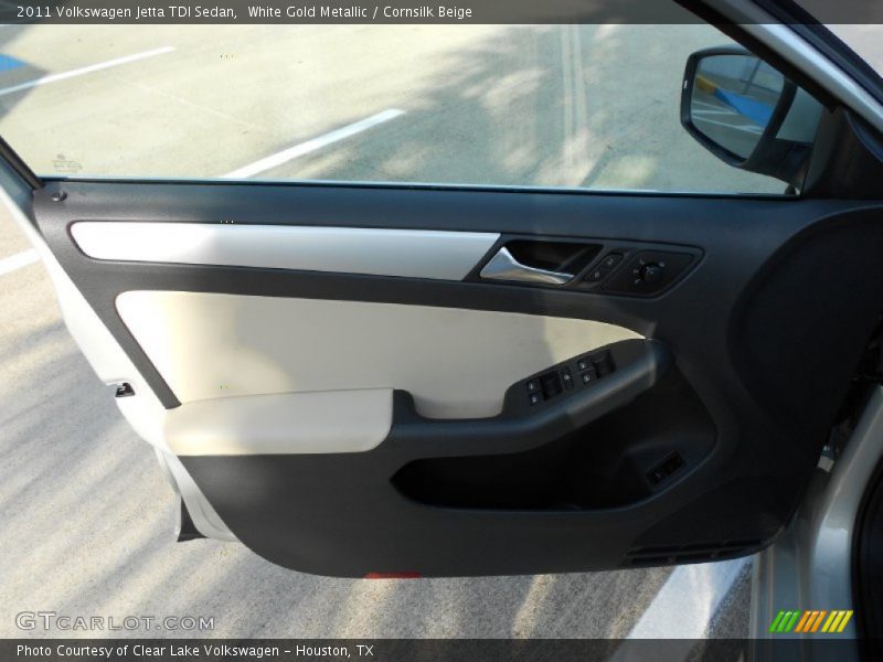 White Gold Metallic / Cornsilk Beige 2011 Volkswagen Jetta TDI Sedan