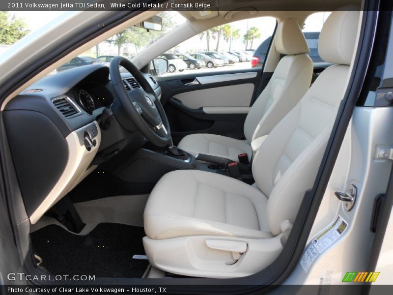 White Gold Metallic / Cornsilk Beige 2011 Volkswagen Jetta TDI Sedan