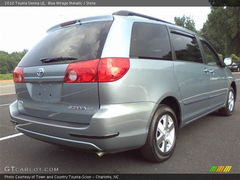 Blue Mirage Metallic / Stone 2010 Toyota Sienna LE