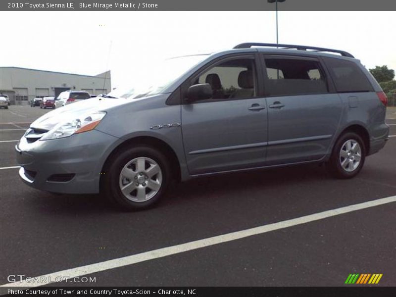 Blue Mirage Metallic / Stone 2010 Toyota Sienna LE