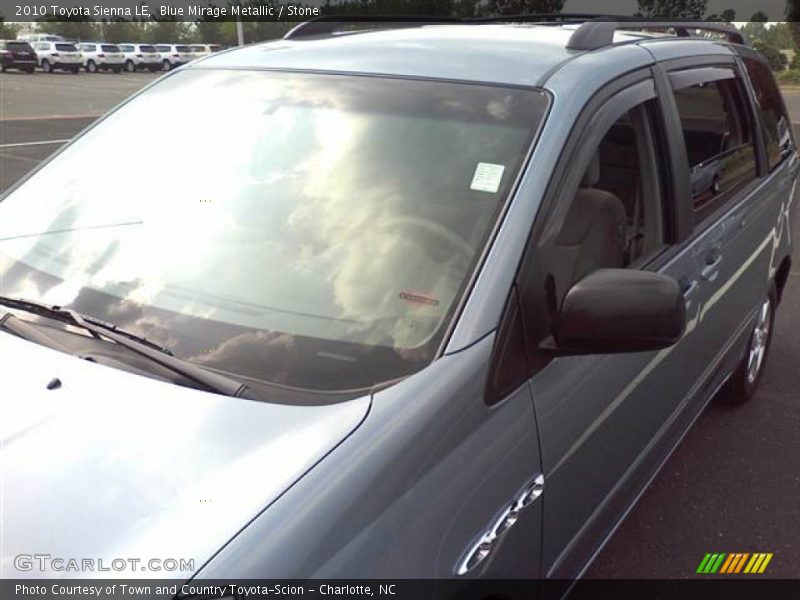 Blue Mirage Metallic / Stone 2010 Toyota Sienna LE