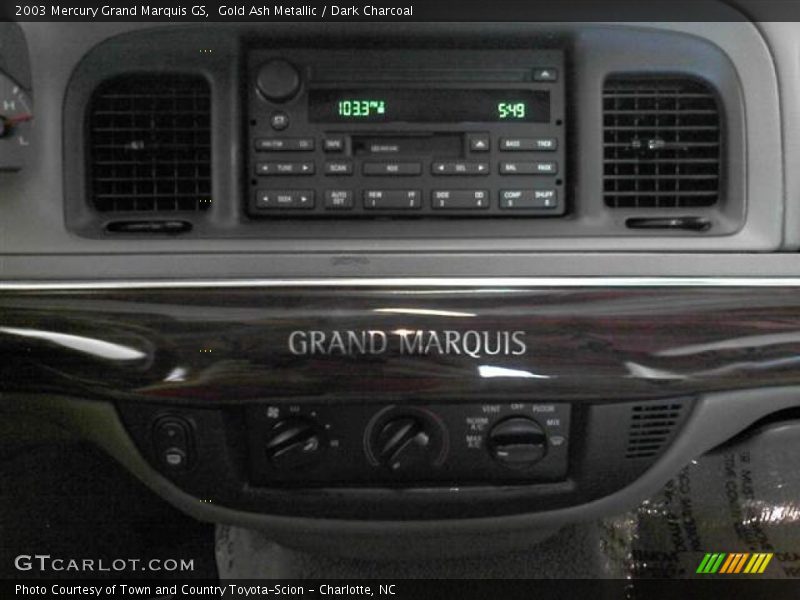 Gold Ash Metallic / Dark Charcoal 2003 Mercury Grand Marquis GS