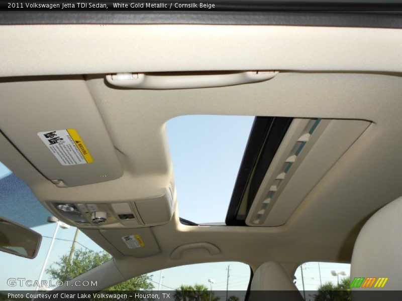 White Gold Metallic / Cornsilk Beige 2011 Volkswagen Jetta TDI Sedan