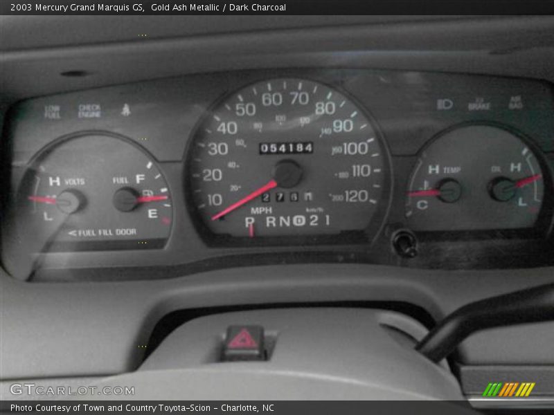 Gold Ash Metallic / Dark Charcoal 2003 Mercury Grand Marquis GS