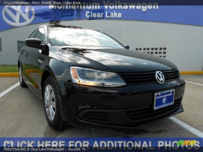Black / Titan Black 2011 Volkswagen Jetta S Sedan
