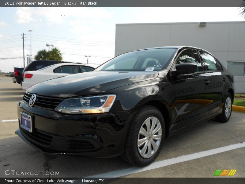 Black / Titan Black 2011 Volkswagen Jetta S Sedan