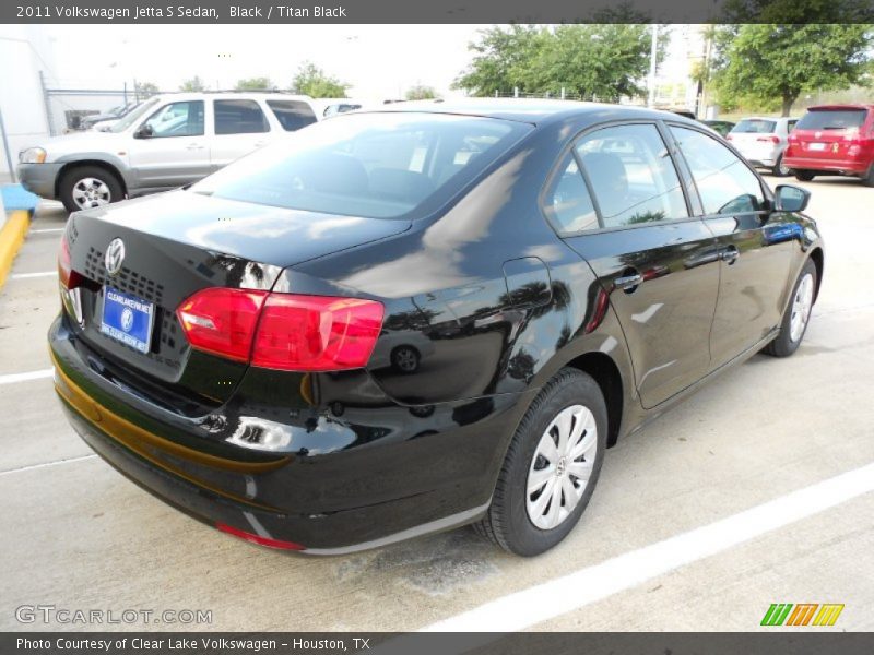 Black / Titan Black 2011 Volkswagen Jetta S Sedan