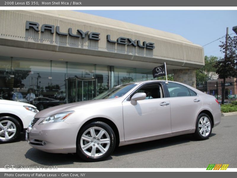 Moon Shell Mica / Black 2008 Lexus ES 350