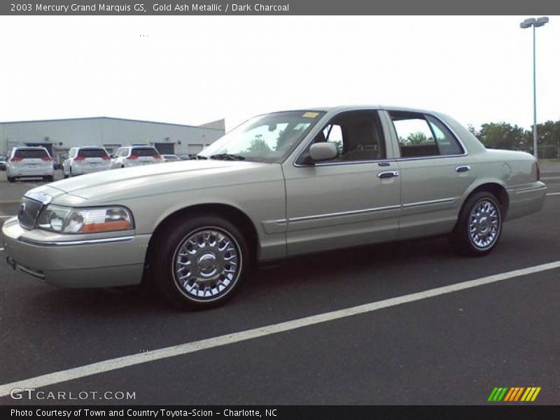 Gold Ash Metallic / Dark Charcoal 2003 Mercury Grand Marquis GS