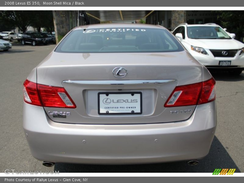Moon Shell Mica / Black 2008 Lexus ES 350