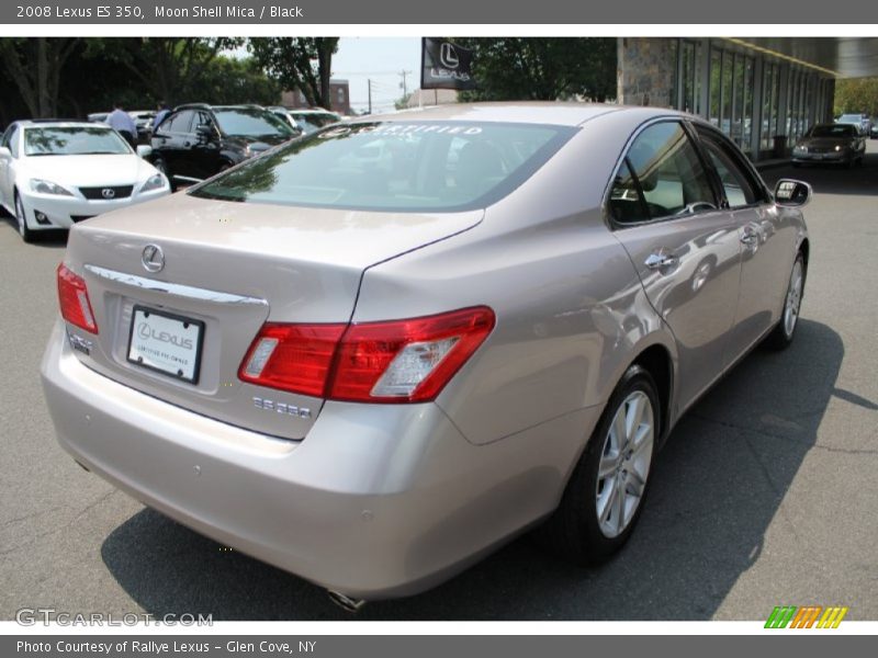 Moon Shell Mica / Black 2008 Lexus ES 350