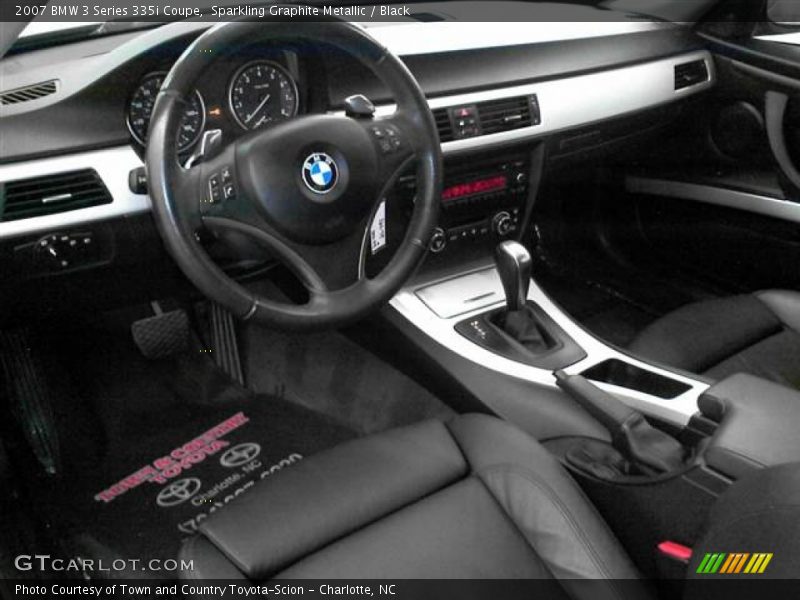 Sparkling Graphite Metallic / Black 2007 BMW 3 Series 335i Coupe