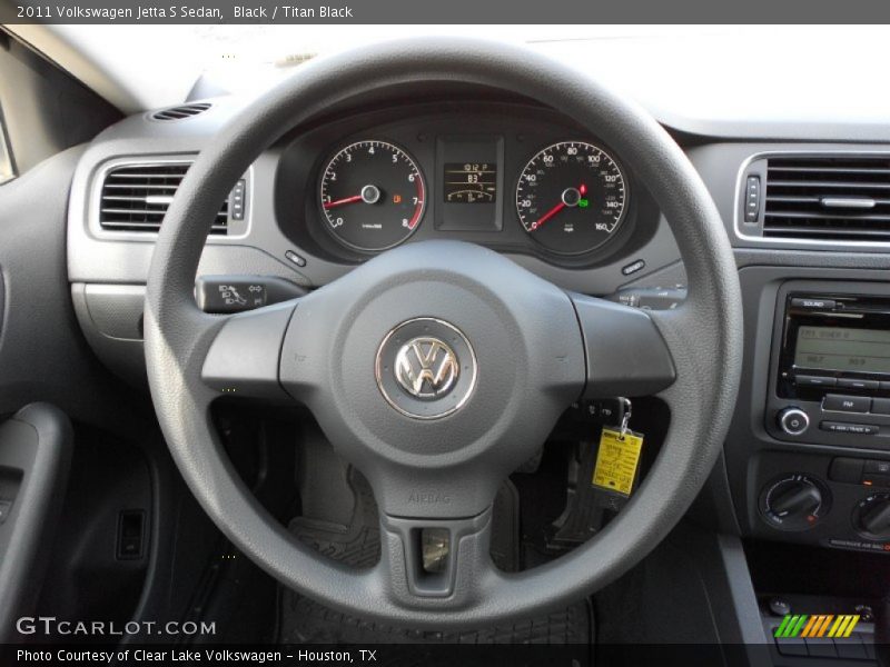 Black / Titan Black 2011 Volkswagen Jetta S Sedan