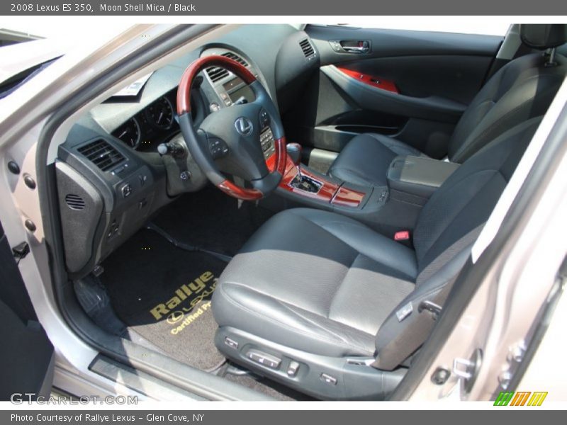 Moon Shell Mica / Black 2008 Lexus ES 350