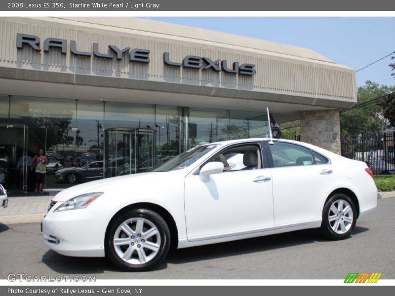 Starfire White Pearl / Light Gray 2008 Lexus ES 350