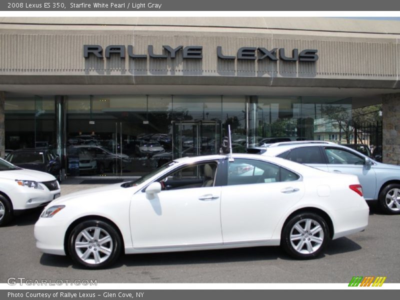 Starfire White Pearl / Light Gray 2008 Lexus ES 350