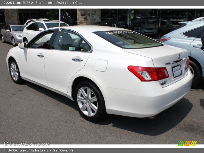 Starfire White Pearl / Light Gray 2008 Lexus ES 350