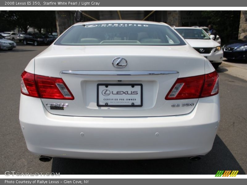 Starfire White Pearl / Light Gray 2008 Lexus ES 350