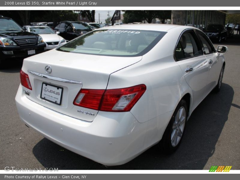 Starfire White Pearl / Light Gray 2008 Lexus ES 350