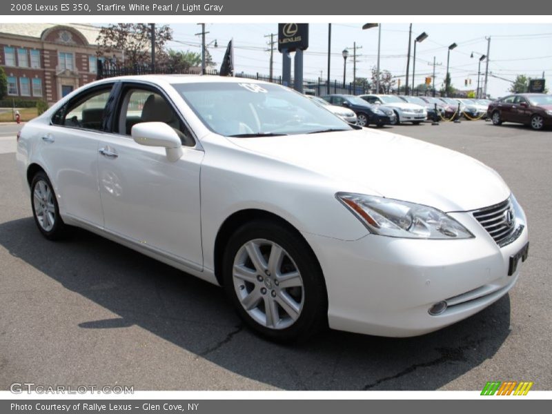 Starfire White Pearl / Light Gray 2008 Lexus ES 350