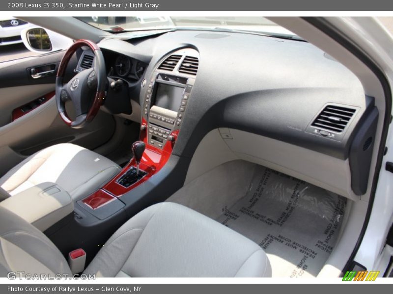 Starfire White Pearl / Light Gray 2008 Lexus ES 350