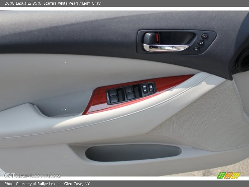 Starfire White Pearl / Light Gray 2008 Lexus ES 350