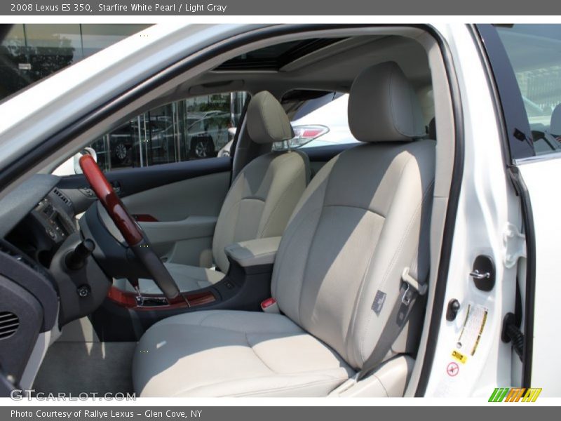 Starfire White Pearl / Light Gray 2008 Lexus ES 350
