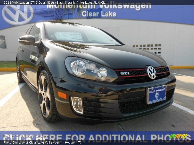 Deep Black Metallic / Interlagos Plaid Cloth 2012 Volkswagen GTI 2 Door