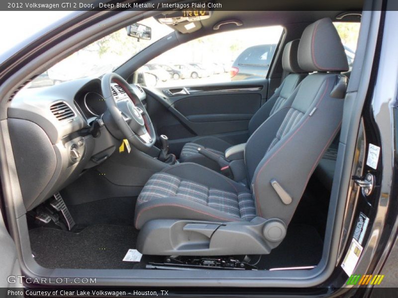  2012 GTI 2 Door Interlagos Plaid Cloth Interior