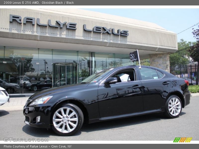 Obsidian Black / Black 2009 Lexus IS 250 AWD