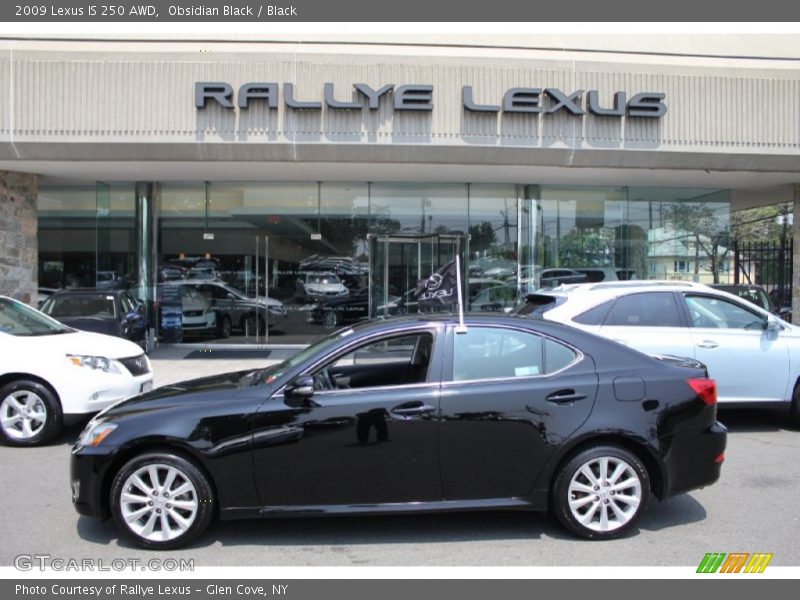 Obsidian Black / Black 2009 Lexus IS 250 AWD