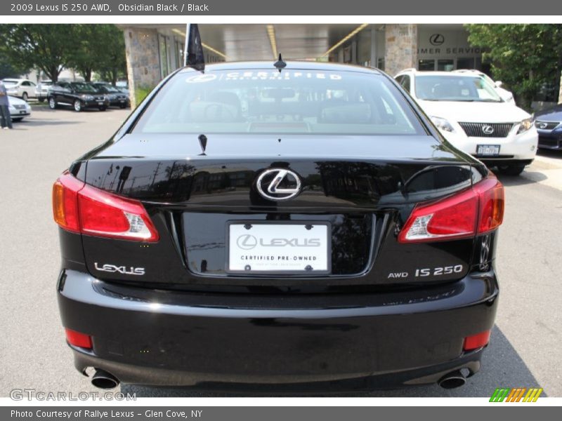 Obsidian Black / Black 2009 Lexus IS 250 AWD