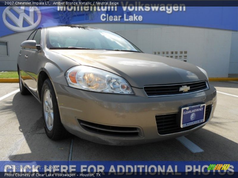 Amber Bronze Metallic / Neutral Beige 2007 Chevrolet Impala LT