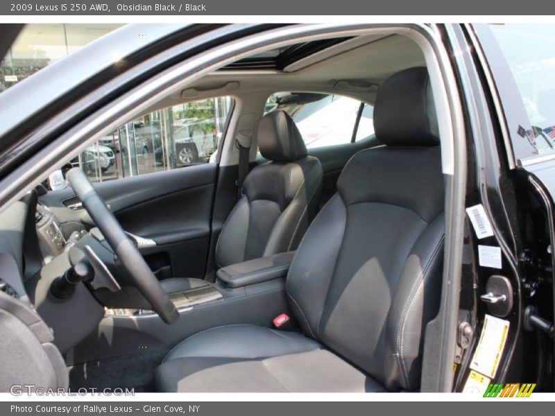 Obsidian Black / Black 2009 Lexus IS 250 AWD