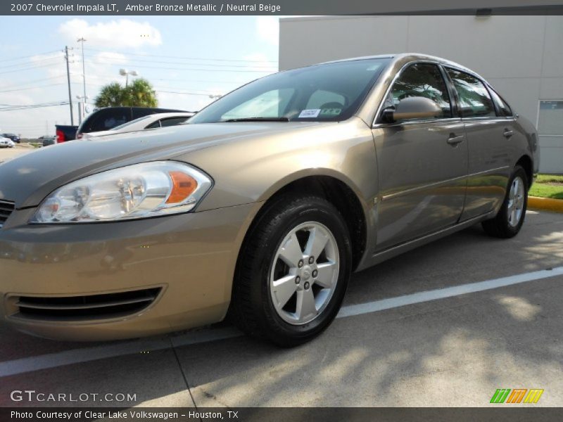 Amber Bronze Metallic / Neutral Beige 2007 Chevrolet Impala LT