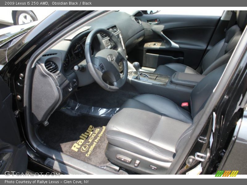 Obsidian Black / Black 2009 Lexus IS 250 AWD