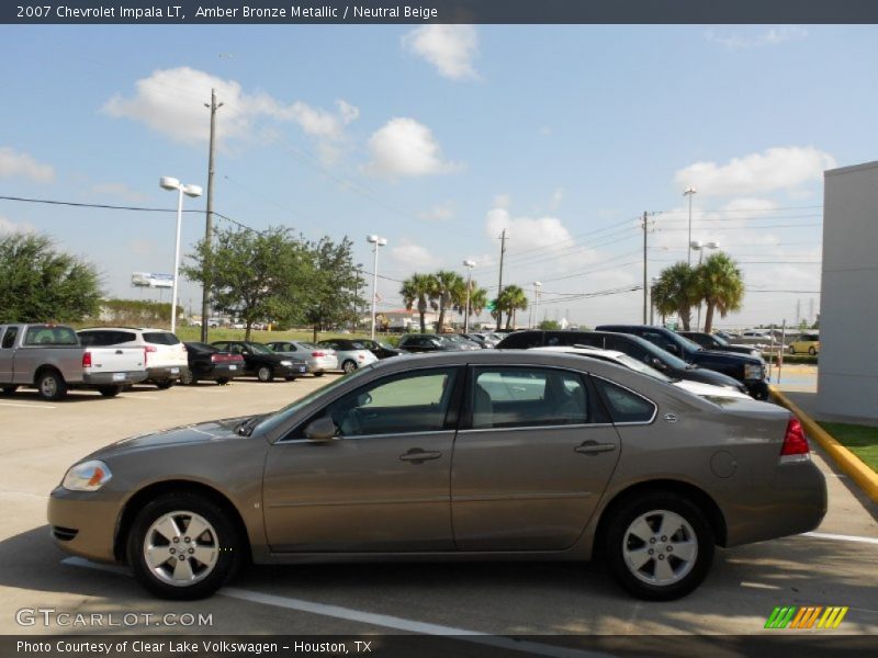 Amber Bronze Metallic / Neutral Beige 2007 Chevrolet Impala LT