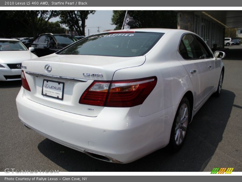 Starfire Pearl / Black 2010 Lexus LS 460 AWD