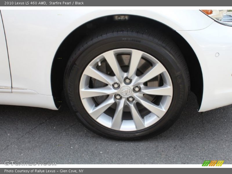 Starfire Pearl / Black 2010 Lexus LS 460 AWD