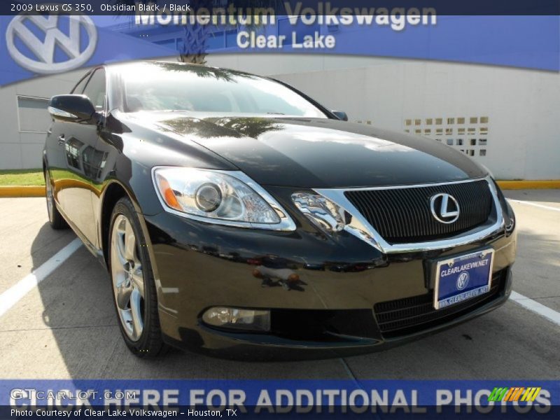 Obsidian Black / Black 2009 Lexus GS 350
